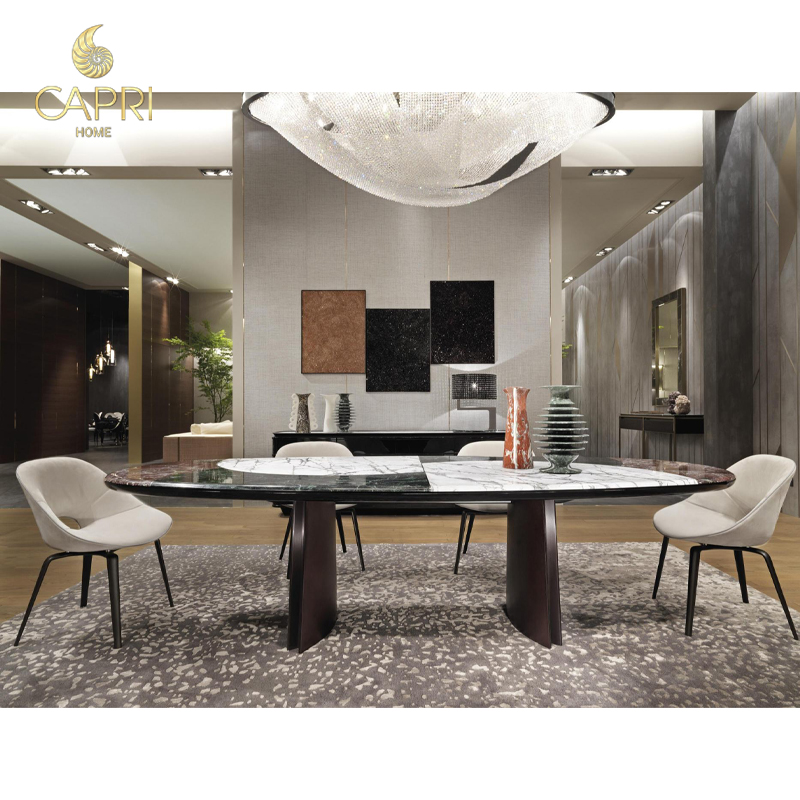 bàn ăn mặt đá granite