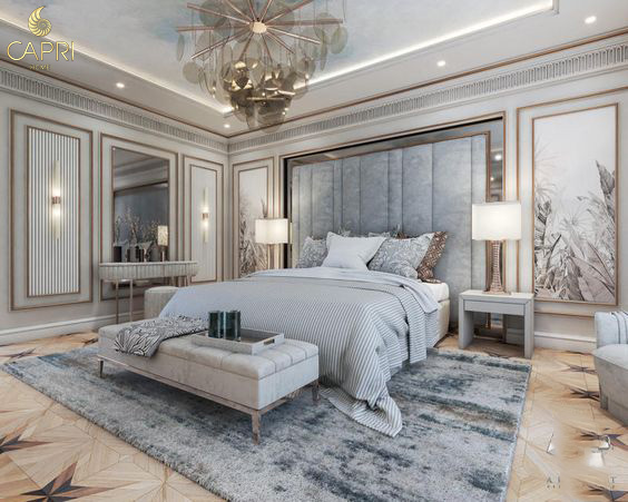 Giường Ngủ Tân Cổ Điển Nhập Khẩu Cao Cấp