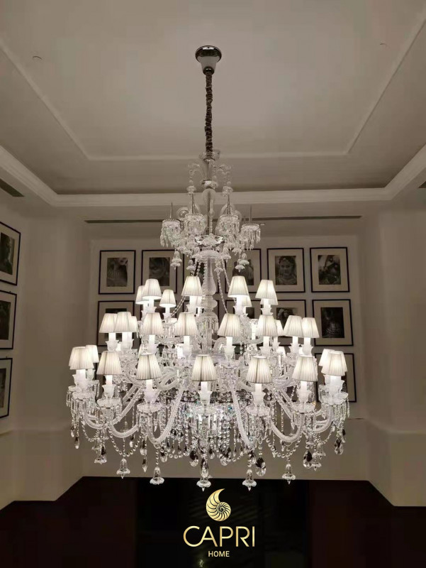 Đèn Chùm Baccarat Thông Tầng cao cấp