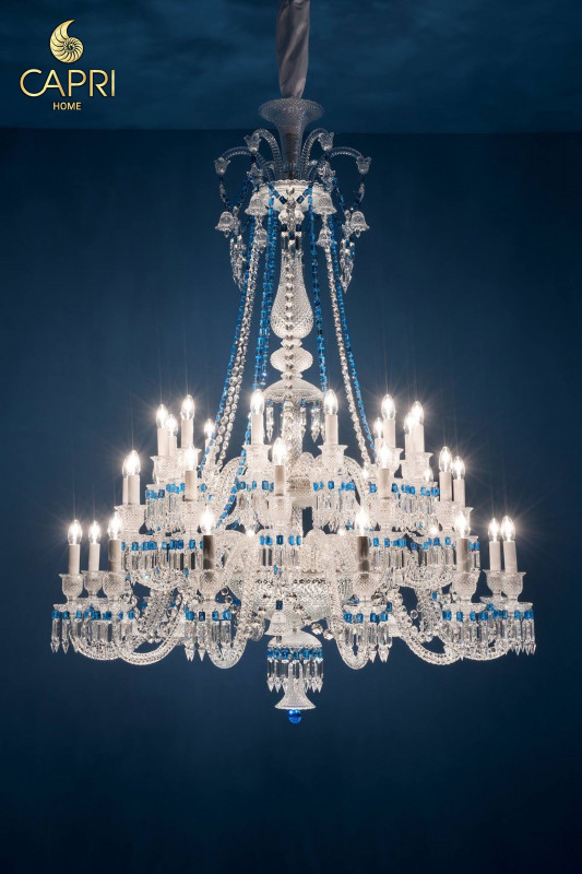 Đèn Chùm Pha Lê Thông Tầng Baccarat