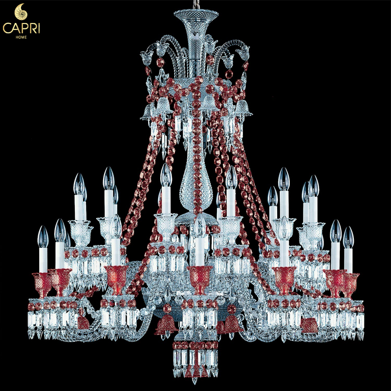 Nội Thất CAPRI HOME: "Đèn Chùm BACCARAT ZENITH ROUGE - BZR24L"
