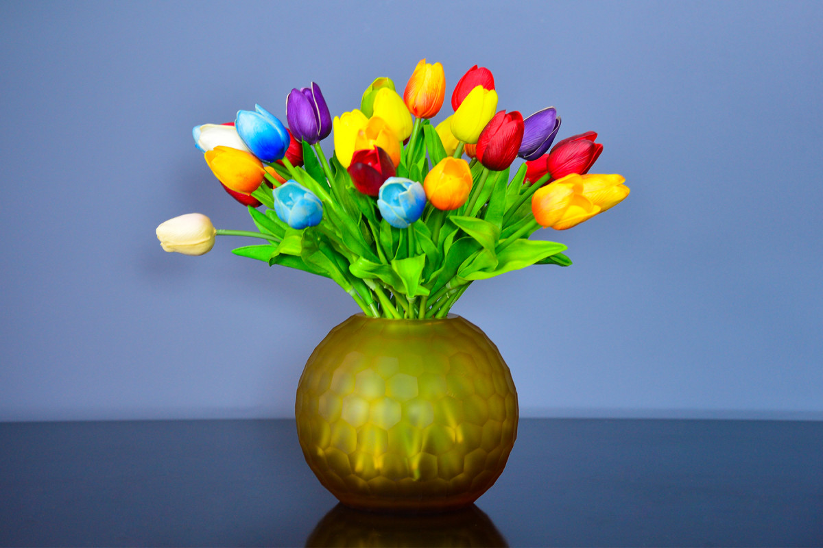 Hoa tulip lụa