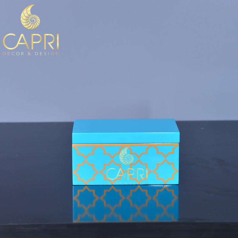Hộp đựng trang sức cao cấp Capri: Ám Kim Văn (Cỡ nhỏ)