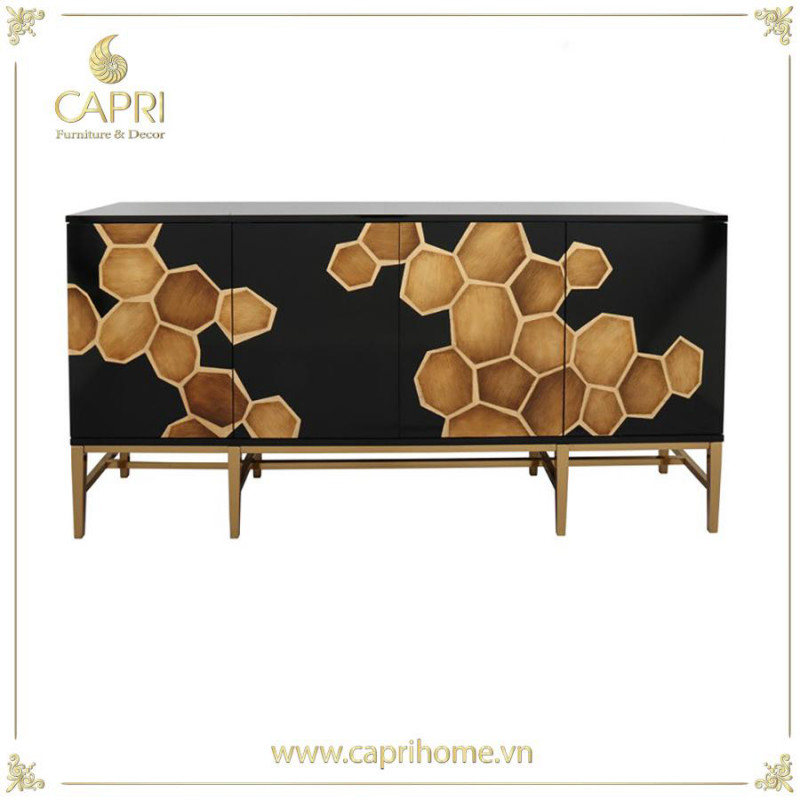 Tủ kệ trang trí Capri home mẫu 3